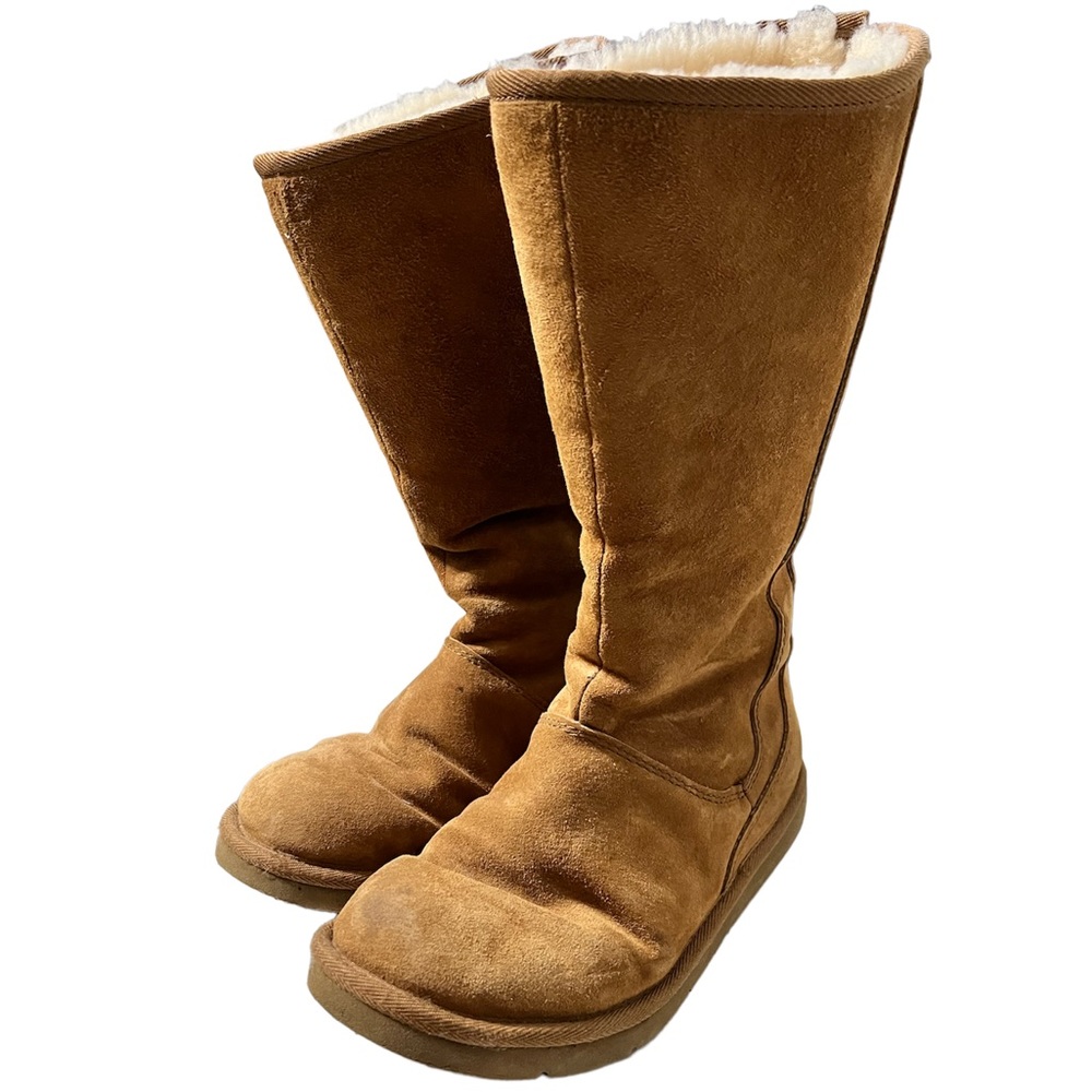 UGG Australia Chestnut Knightsbridge Genuine Shearling Lined Tall Back Zipper